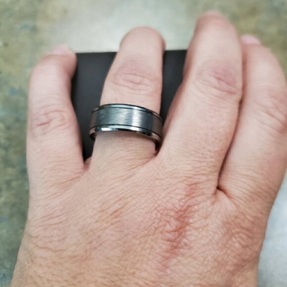 Tungsten Jewelry - Tungstem Wedding band size 7